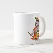 クリシュナの幼少期写真 ジャンボコーヒーマグカップ (正面右)