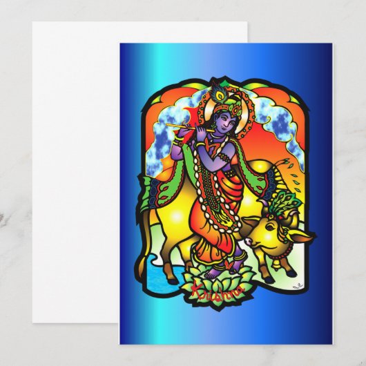 クリシュナの招待 招待状 (正面/裏面)