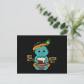 クリシュナカードベビークリシュナアートポストカードスピリチュアル ポストカード (スタンド正面)