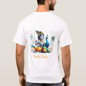 クリシュナモダンプリントTシャツ – 伝統の融合 Tシャツ (裏面)