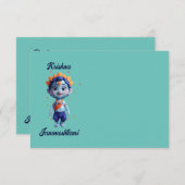 クリシュナヤンマスタミブルーマグ サンキューカード (正面/裏面)