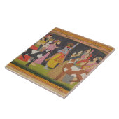 クリシュナリフティング山ゴバルダナ、Bhagav タイル (側面)