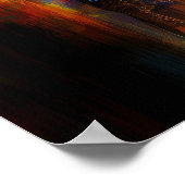 クリシュナ公プリント:抽象芸術ヒンズー教神芸術 ポスター (角)