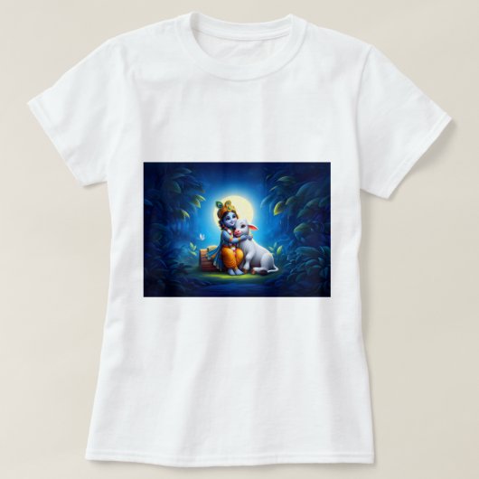 クリシュナ寺 Tシャツ (デザイン正面)