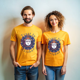 クリシュナ感動的Tシャツに信頼 Tシャツ