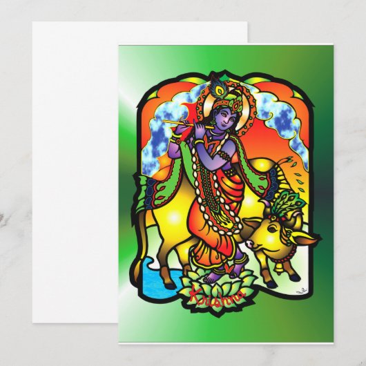 クリシュナ招待状 招待状 (正面/裏面)