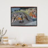 クリシュナ服従カリヤ、ヘビの悪魔 ポスター (キッチン)