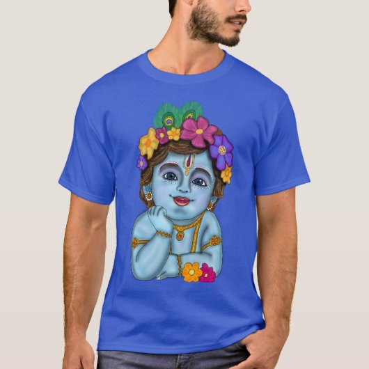 クリシュナ神Tシャツ Tシャツ (正面)