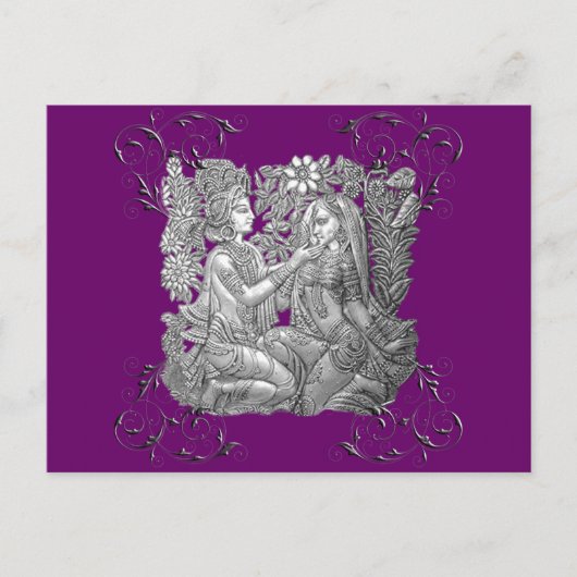 クリシュナ・アンド・ラダ ポストカード (正面)
