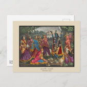 クリシュナ・カリ ポストカード (正面/裏面)