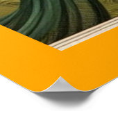 クリシュナ・ギタ引用文アート：スピリチュアルのモチベーション ポスター (角)