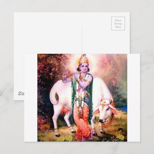 クリシュナ ポストカード (正面/裏面)