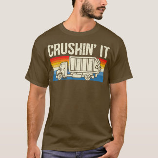 クリシンItごみトラックごみ収集機リサイクル Tシャツ