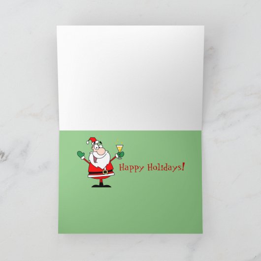 クリスおもしろいマスカクテルサンタマティーニジョモダンイ カード (内部)