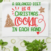 クリスおもしろいマスクッキーキッチンタオルデコール キッチンタオル (折り畳み)