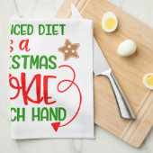 クリスおもしろいマスクッキーキッチンタオルデコール キッチンタオル (四つ折り)