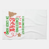 クリスおもしろいマスクッキーキッチンタオルデコール キッチンタオル (横)