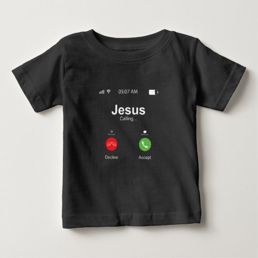 クリスおもしろいマスグラフィックキリスト教イエス ベビーTシャツ (正面)