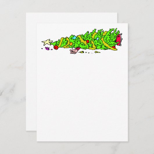 クリスおもしろいマスツリーユーモア シーズンカード (正面/裏面)