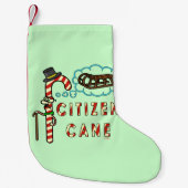 クリスおもしろいマスプンシチズンケーン スモールクリスマスストッキング (正面)