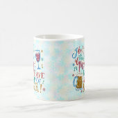 クリスおもしろいマスマーロットワインビールタイポグラフィユーモア コーヒーマグカップ (中央)