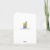 クリスおもしろいマスユーモアグリーティングカード シーズンカード (裏面)