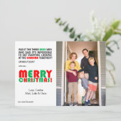 クリスおもしろいマスワイズメンフォトカード シーズンカード (スタンド正面)