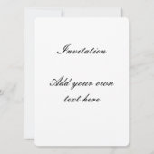 クリスおもしろいマス·ハットのクリスマス·ロバ 招待状 (裏面)