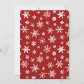 クリスおもしろいマス·フォトベビー外ではビッド シーズンカード (裏面)