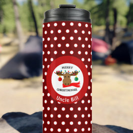 クリスおもしろいメリームーズパーソナライズされたホリデイ タンブラー