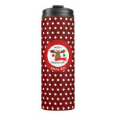 クリスおもしろいメリームーズパーソナライズされたホリデイ タンブラー (正面)