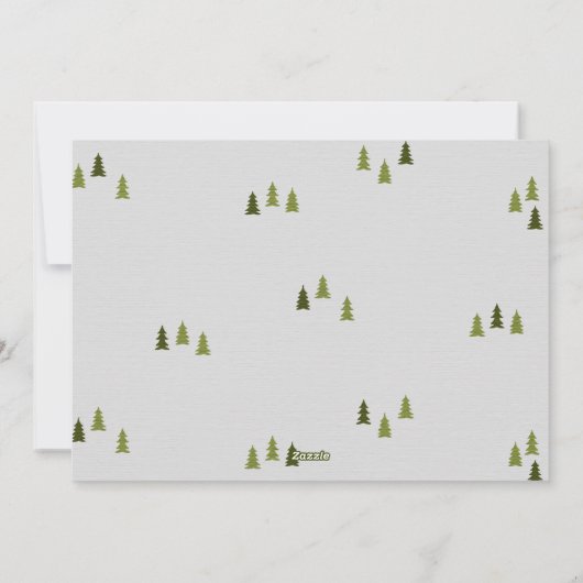 クリスお洒落マスの書道があなたの写真を渦巻く シーズンカード (裏面)