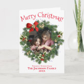 クリスお洒落マスリース写真立て シーズンカード (正面)