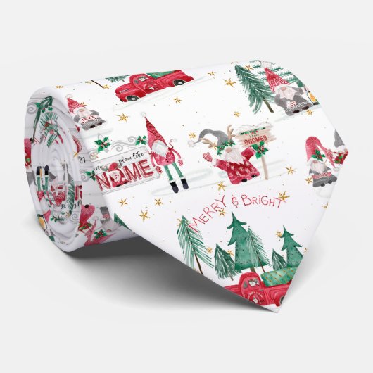 クリスお洒落マス格言小人レッドファームトラック ネクタイ (ロール)