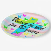 クリスかわいらしチャン90th誕生日紙プレート ペーパープレート (アングル)