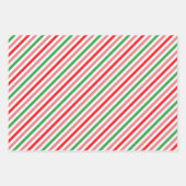 クリスかわいらしマストライプストリオ ラッピングペーパーシート (正面)