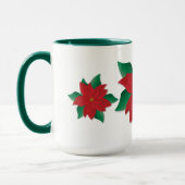 クリスかわいらしマス·ポインセチア マグカップ (左)