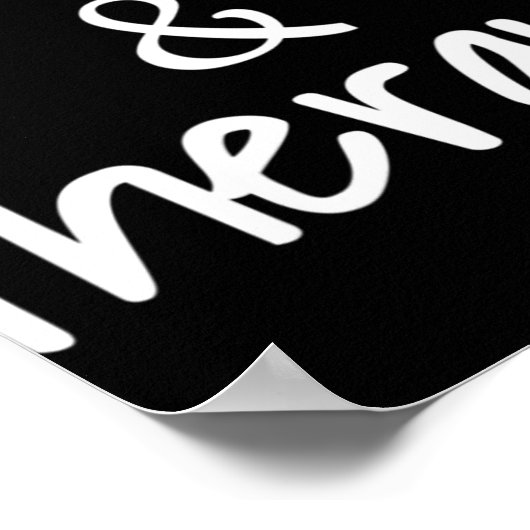 クリスのための女性イエスとセラピークリスチャンのユーモア ポスター (角)