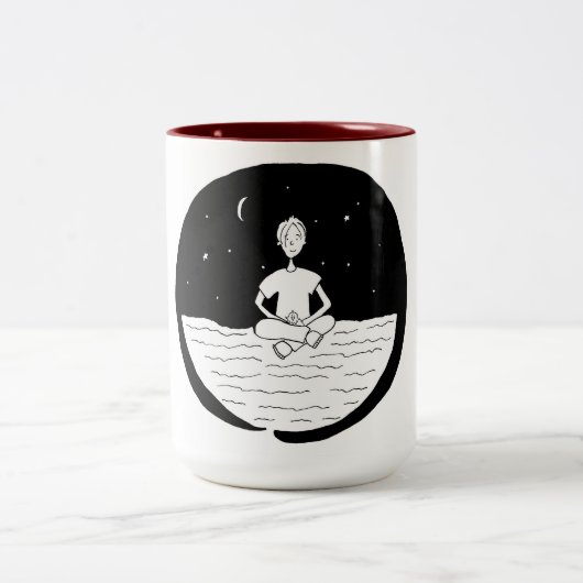 クリスはしっと言って追い払いますEnsoのマグをしっと言って追い払い、 ツートーンマグカップ (中央)