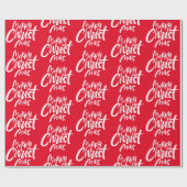 クリスはっきりしたメリーチャンレタリング ラッピングペーパー (フラット)