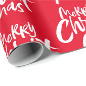 クリスはっきりしたメリーチャンレタリング ラッピングペーパー (ロールコーナー)