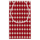 クリスはっきりしたモダンスマスレッドボーブルフェスティバルシック スモールペーパーバッグ (裏面)