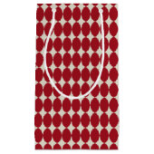 クリスはっきりしたモダンスマスレッドボーブルフェスティバルシック スモールペーパーバッグ (正面)