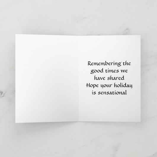 クリスぶら下がったマスに出掛ける シーズンカード (内部)