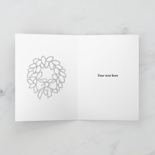 クリスイタリアンマスの挨拶状にフラグを付ける | Buon Natale シーズンカード (内部)