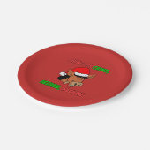 クリスイタリアンマスドンキーホリデー ペーパープレート (アングル)