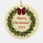 クリスイタリアンマスドンキーリースオーナメント セラミックオーナメント (裏面)