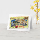 クリスウィールド一家からのクリスマスの挨拶 カード (黄色い花)