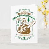 クリスウォルド一家のクリスマス チェンソー カード (黄色い花)