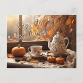 クリスエアコージーメモリーズ紅葉ティーポットマグ ポストカード (正面)